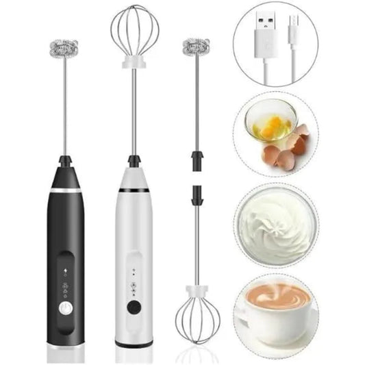 2 in 1 Rechargeable Milk Frother Wand