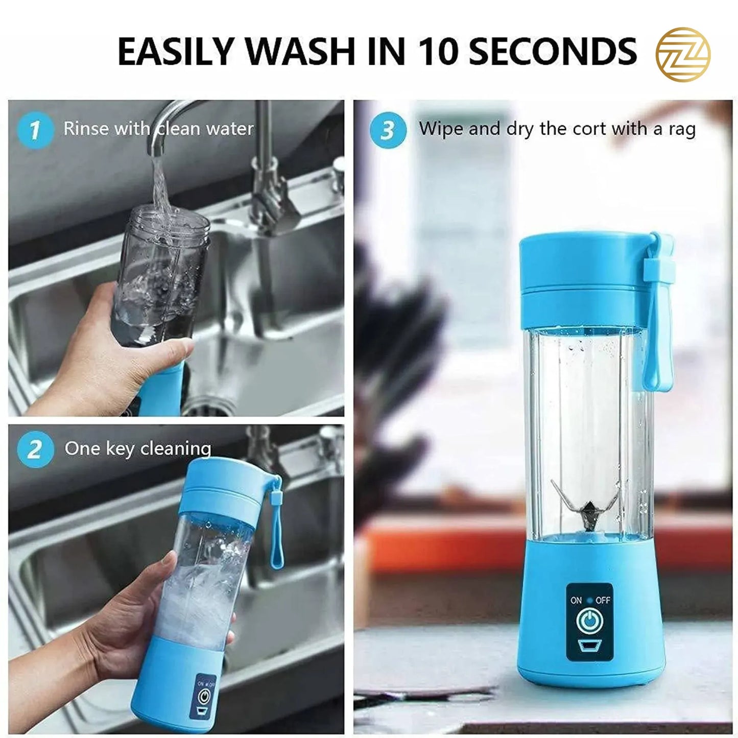 USB Rechargeable Juicer Blender 6 Blades