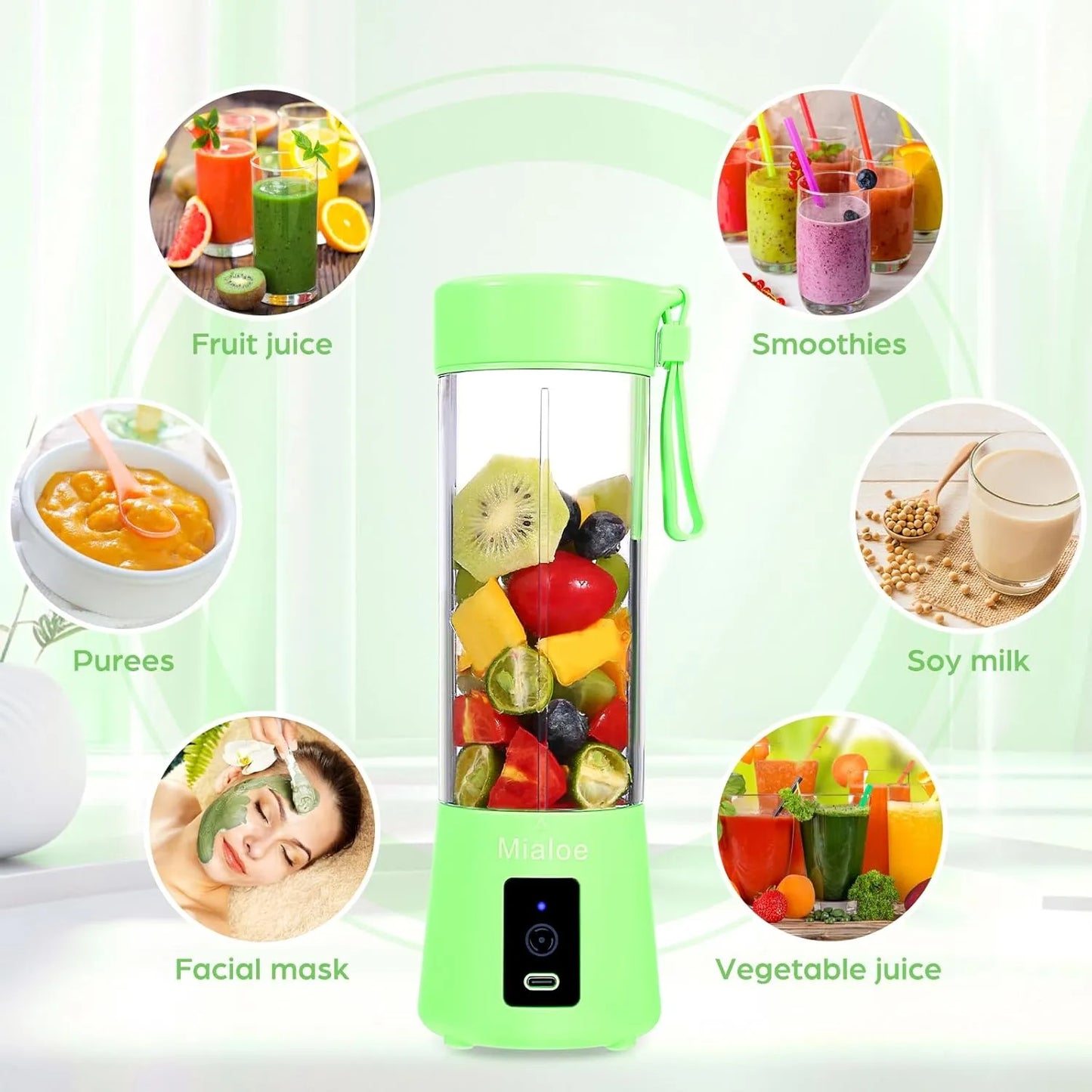 USB Rechargeable Juicer Blender 6 Blades