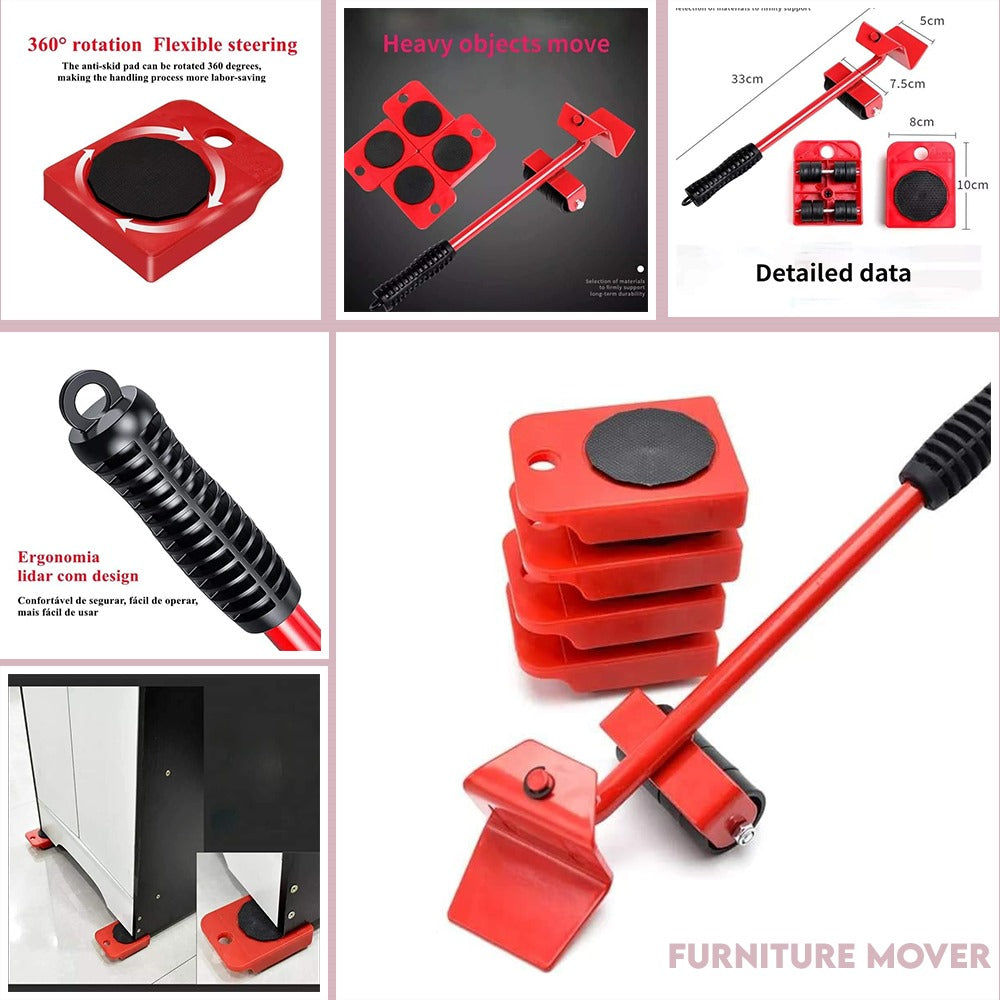 Furniture Moving Transport Tool Set 4 Mover Roller