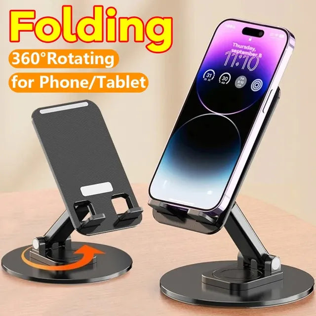 Metal 360 Rotating Desktop Mobile Stand