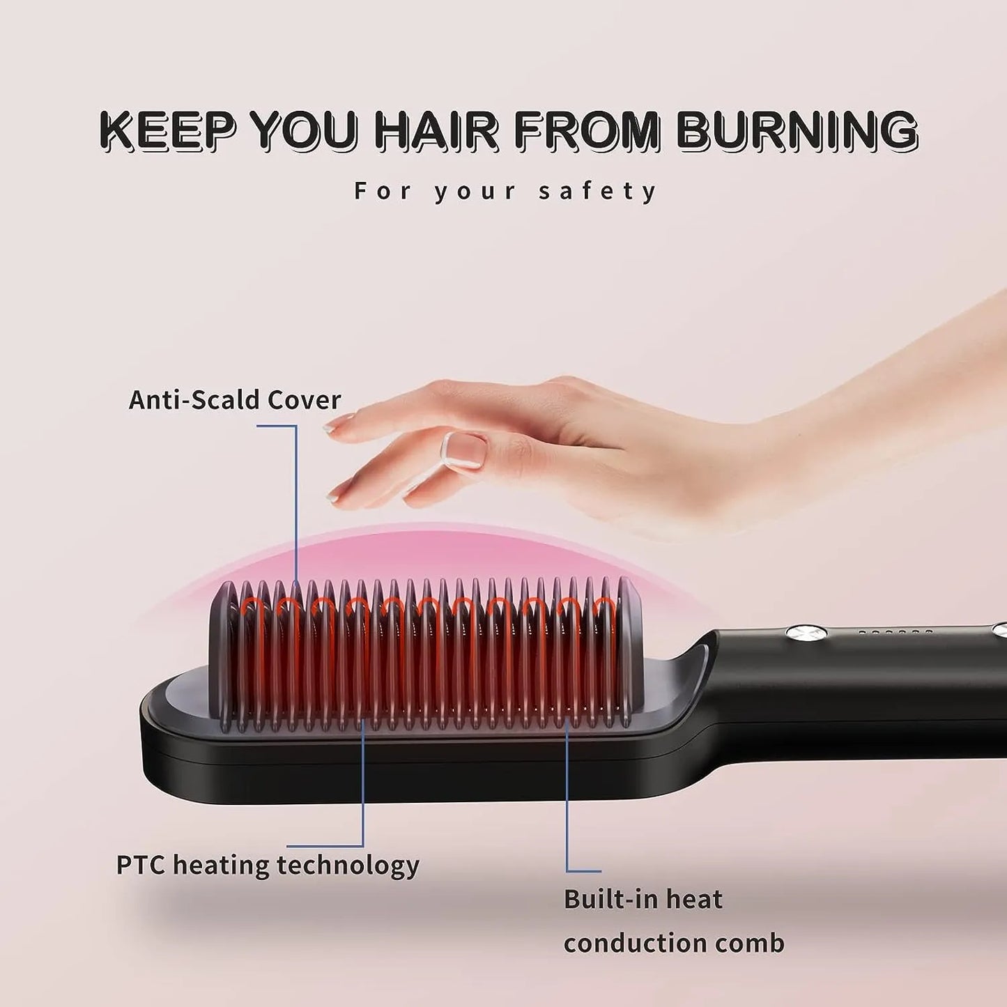 Hair Straightener Brush For Girls