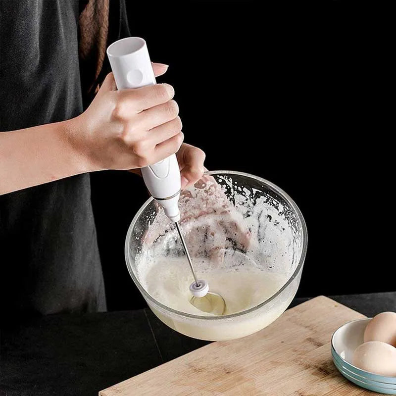 2 in 1 Rechargeable Milk Frother Wand