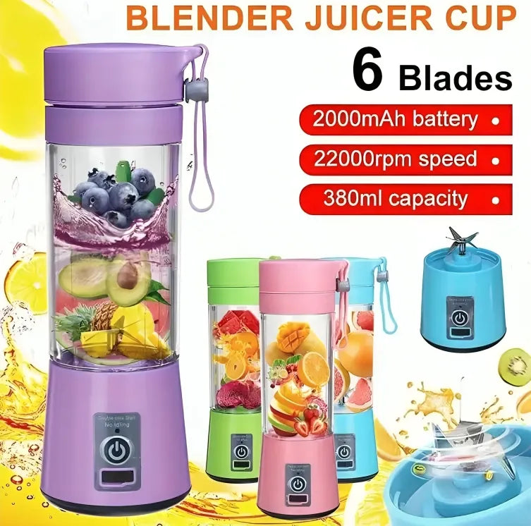 USB Rechargeable Juicer Blender 6 Blades