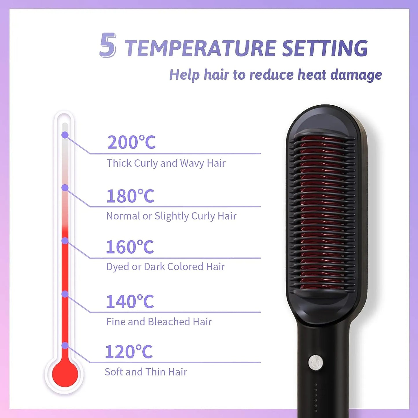Hair Straightener Brush For Girls