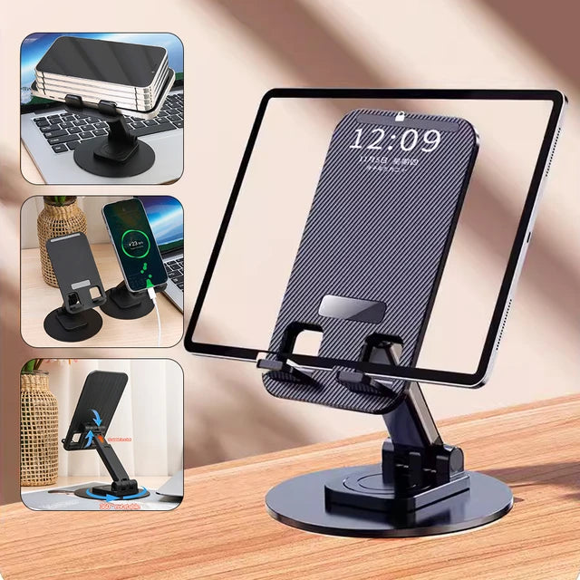 Metal 360 Rotating Desktop Mobile Stand
