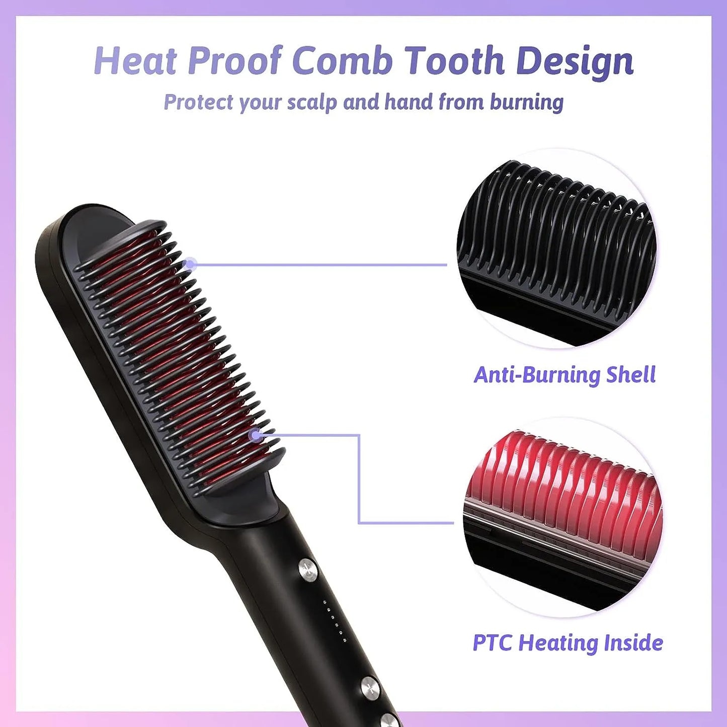 Hair Straightener Brush For Girls