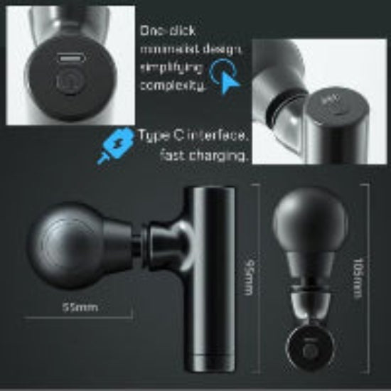 Mini Rechargeable Fascial Gun Deep Muscle Massager gun