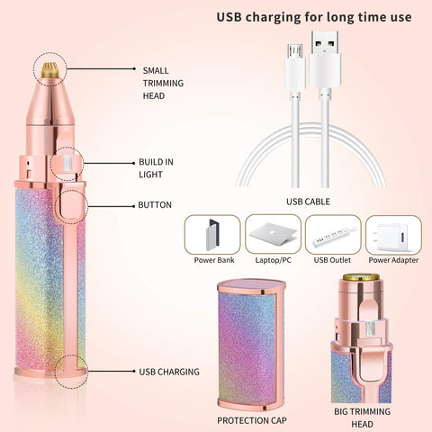 2 in 1 Electric Face Hair Remover