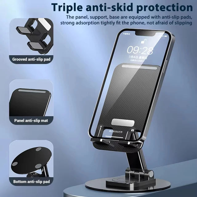 Metal 360 Rotating Desktop Mobile Stand