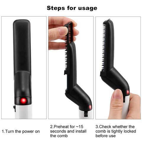 Hair & Beard Straightner Brush