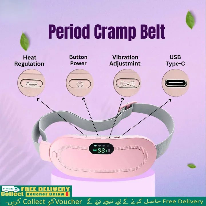 Heating Pad women Period Pain Cramp Relief Belt