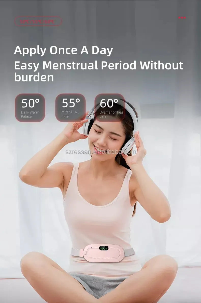 Heating Pad women Period Pain Cramp Relief Belt