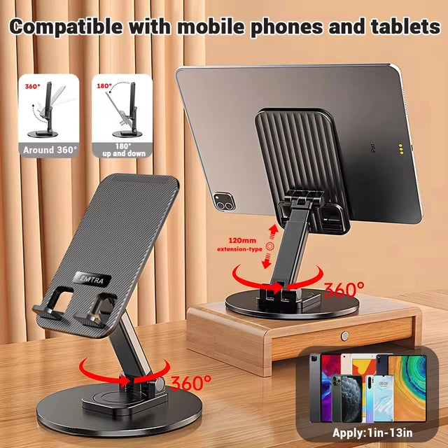 Metal 360 Rotating Desktop Mobile Stand